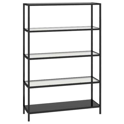 Bokhylla DIV. transparent 100x36x168 cm härdat glas