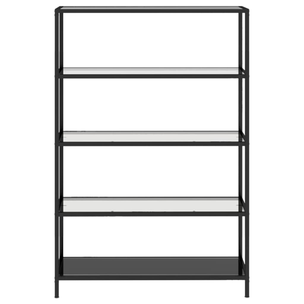 Bokhylla DIV. transparent 100x36x168 cm härdat glas