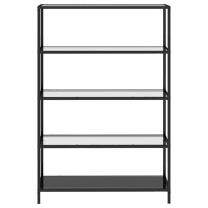Bokhylla DIV. transparent 100x36x168 cm härdat glas