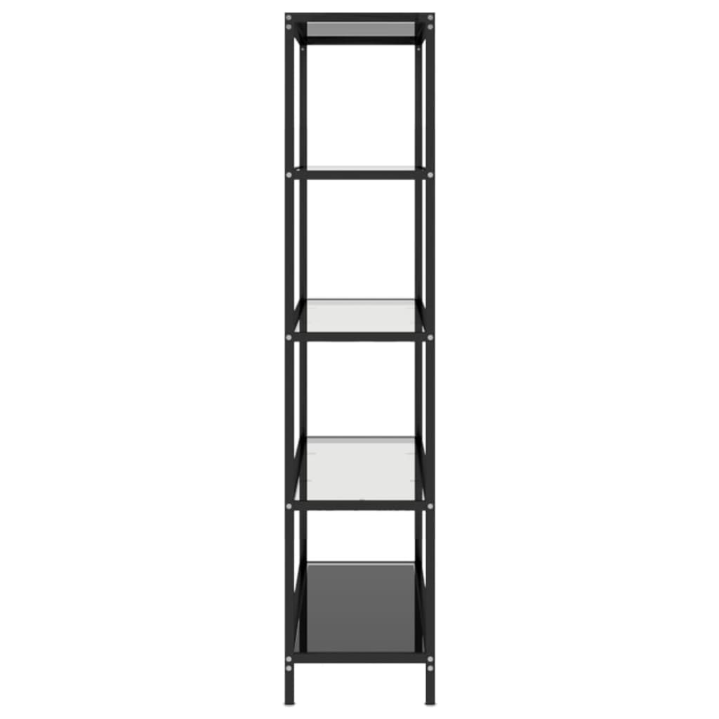 Bokhylla DIV. transparent 100x36x168 cm härdat glas