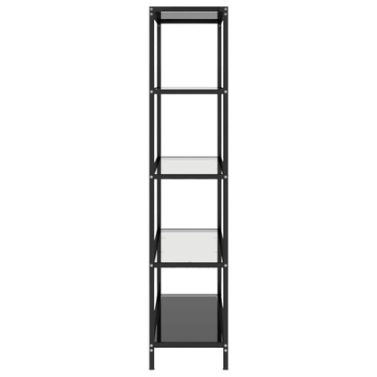 Bokhylla DIV. transparent 100x36x168 cm härdat glas