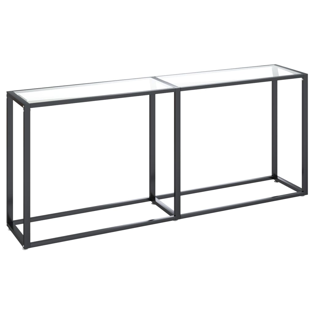 Avlastningsbord Konsollbord DIV. transparent 180x35x75,5 cm härdat glas