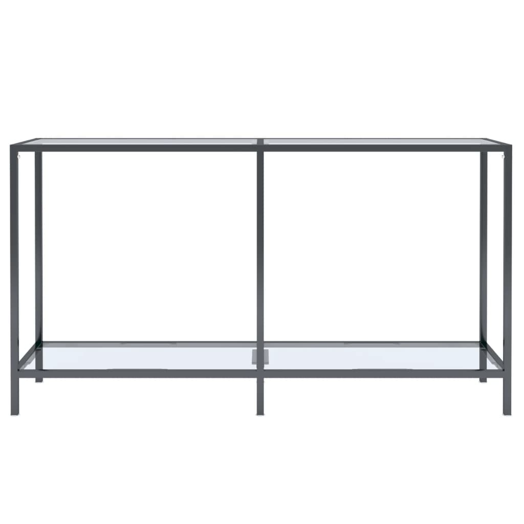 Avlastningsbord Konsollbord DIV. transparent 140x35x75,5 cm härdat glas