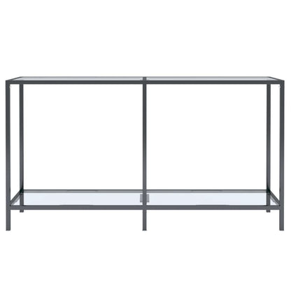 Avlastningsbord Konsollbord DIV. transparent 140x35x75,5 cm härdat glas