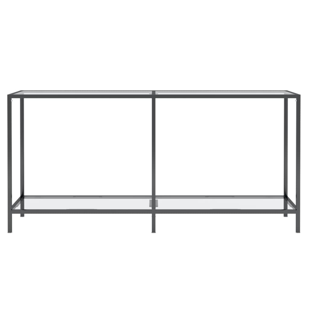 Avlastningsbord Konsollbord DIV. transparent 160x35x75 cm härdat glas