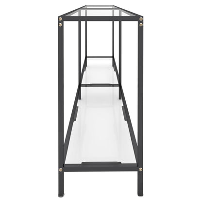 Avlastningsbord Konsollbord DIV. transparent 180x35x75,5 cm härdat glas