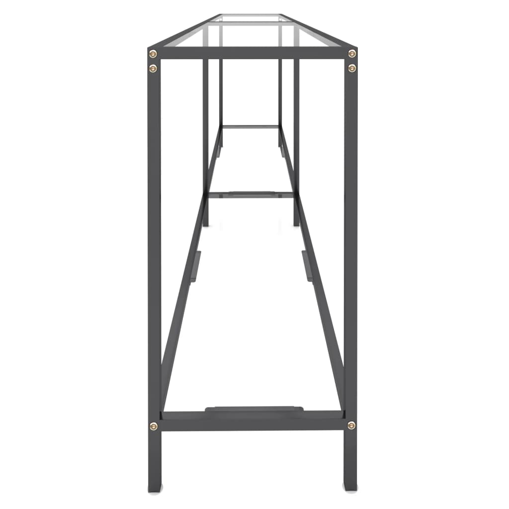 Avlastningsbord Konsollbord DIV. transparent 220x35x75,5 cm härdat glas