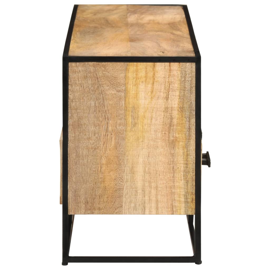TV-Möbel Trä TV-Bänk 110x30x45 cm grovt mangoträ
