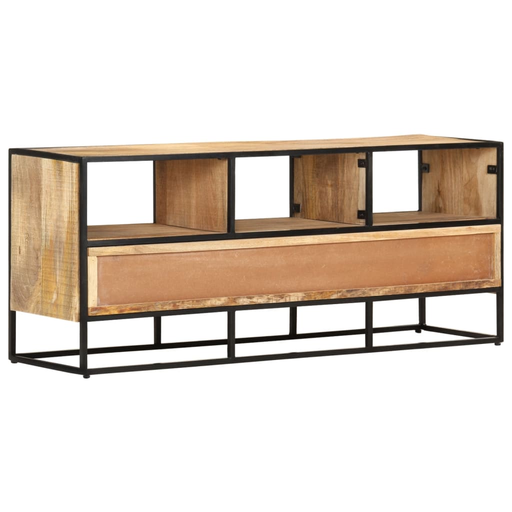 TV-Möbel Trä TV-Bänk 110x30x45 cm grovt mangoträ