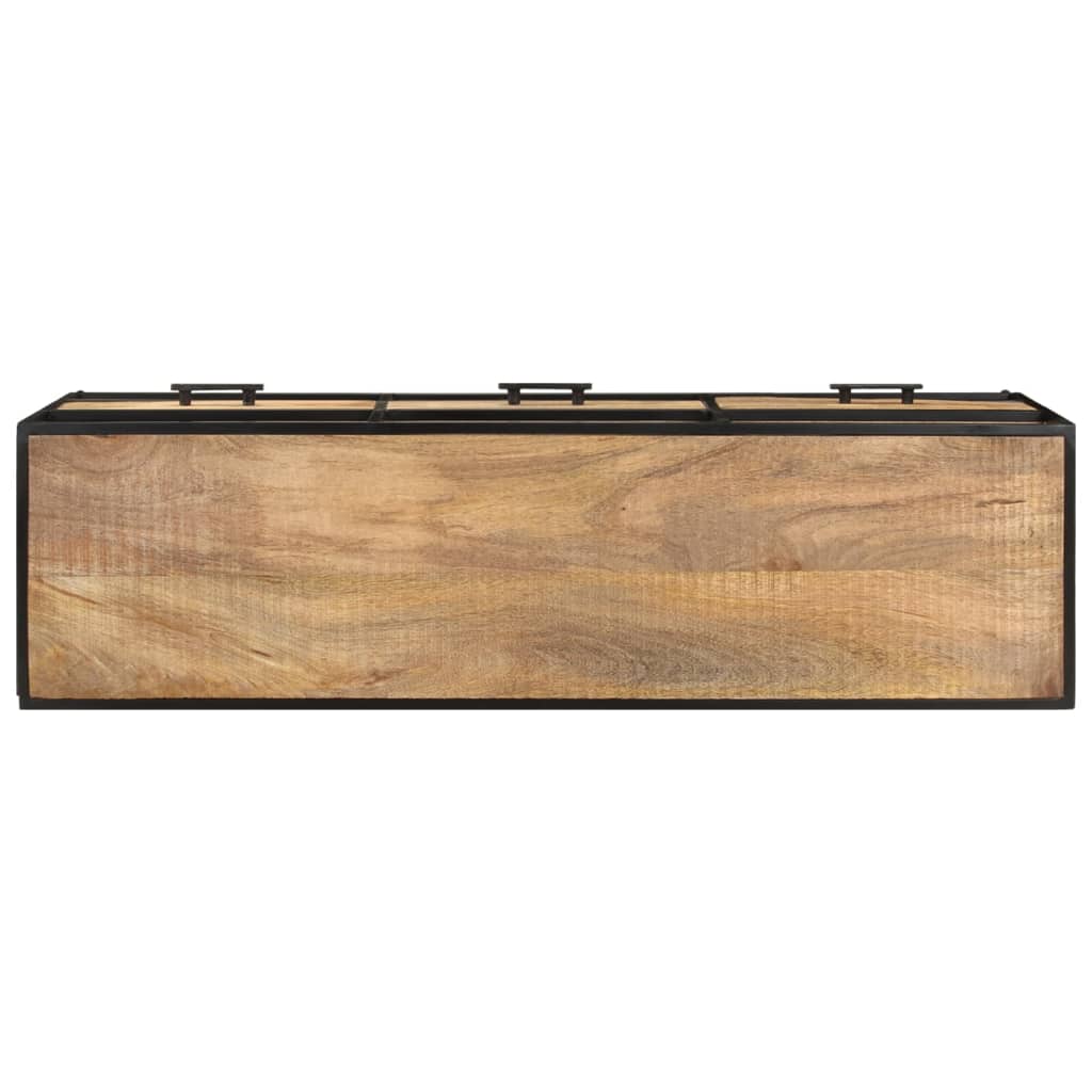 TV-Möbel Trä TV-Bänk 110x30x45 cm grovt mangoträ
