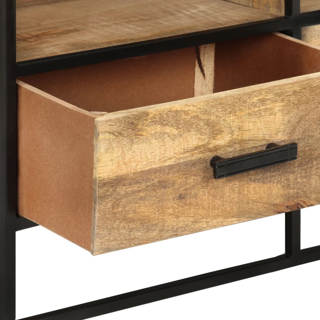 TV-Möbel Trä TV-Bänk 110x30x45 cm grovt mangoträ