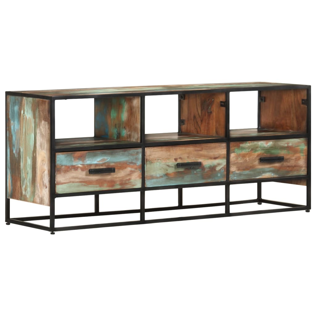 TV-Möbel Trä TV-Bänk 110x30x45 cm massivt återvunnet trä