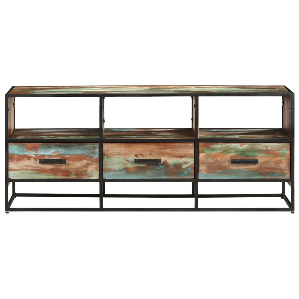 TV-Möbel Trä TV-Bänk 110x30x45 cm massivt återvunnet trä