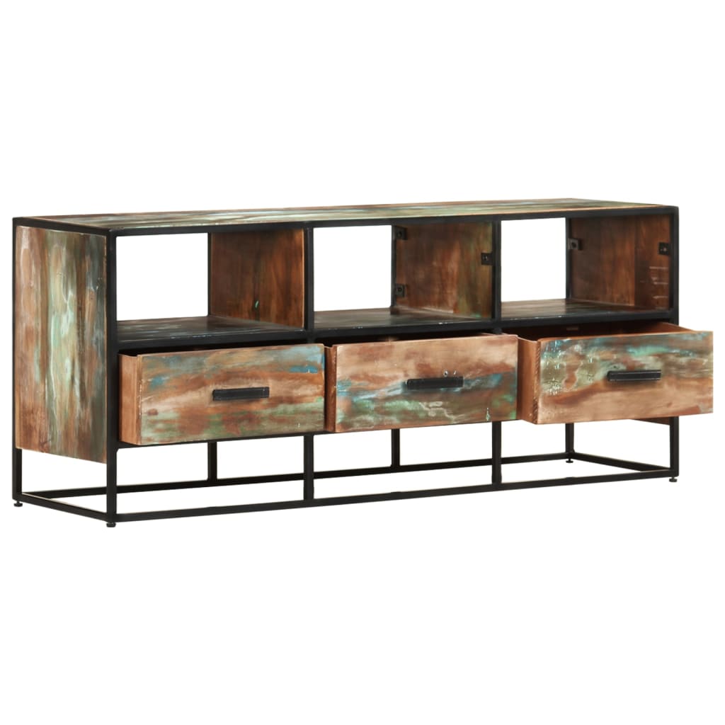 TV-Möbel Trä TV-Bänk 110x30x45 cm massivt återvunnet trä