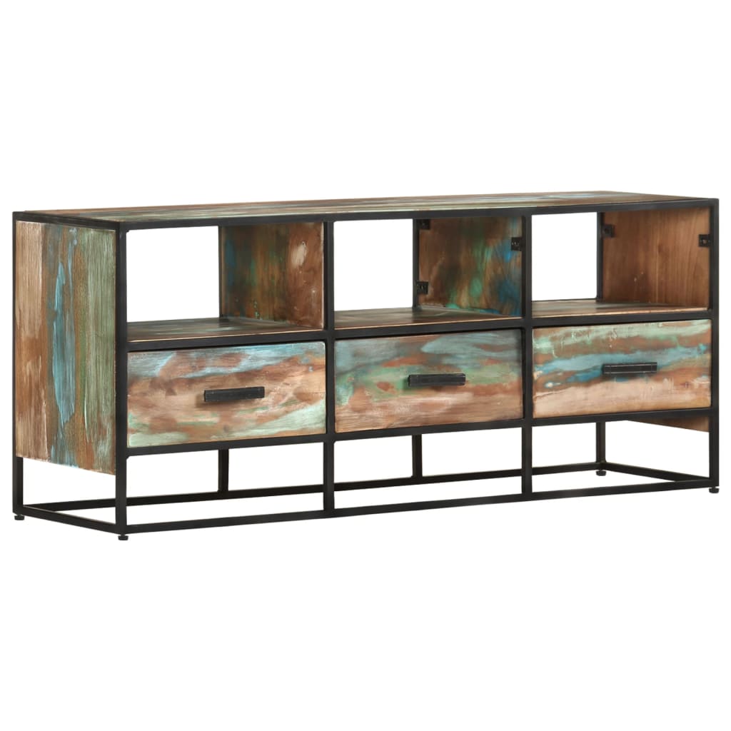 TV-Möbel Trä TV-Bänk 110x30x45 cm massivt återvunnet trä