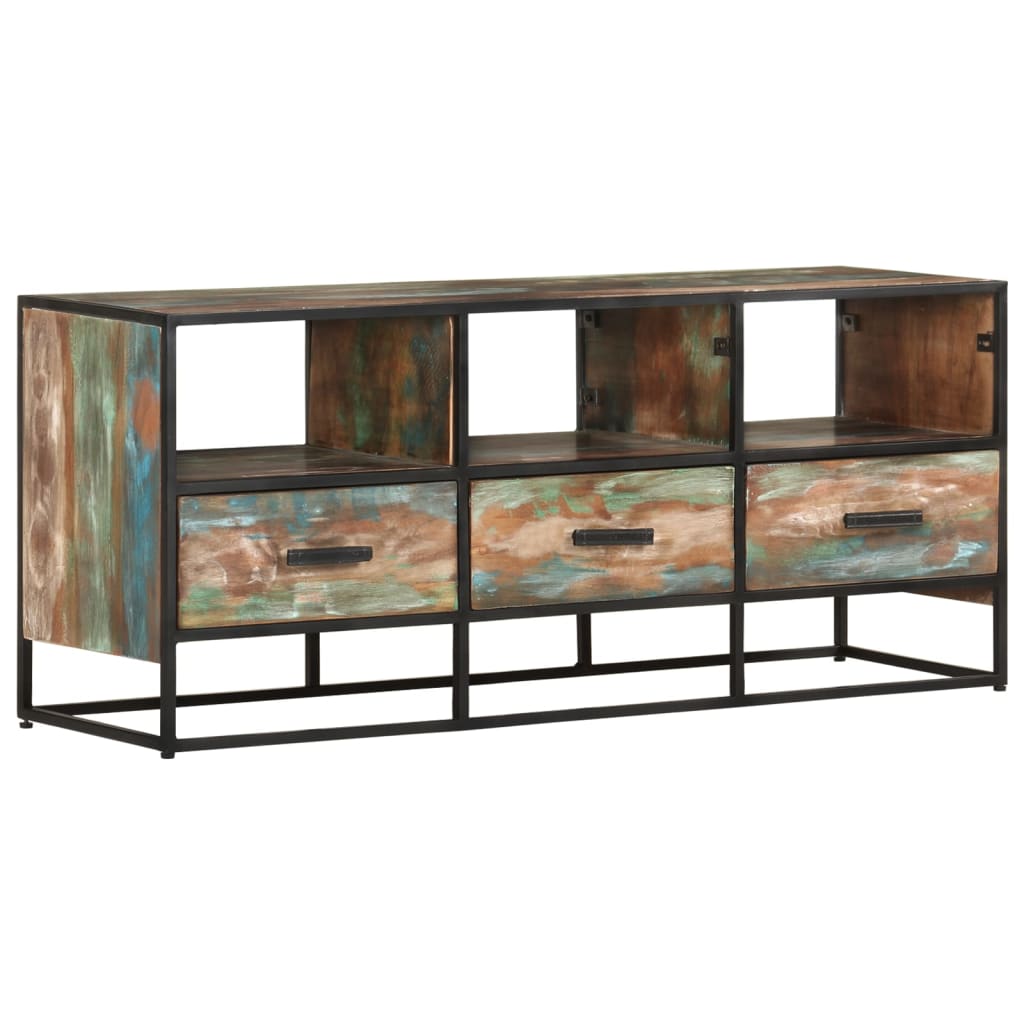TV-Möbel Trä TV-Bänk 110x30x45 cm massivt återvunnet trä