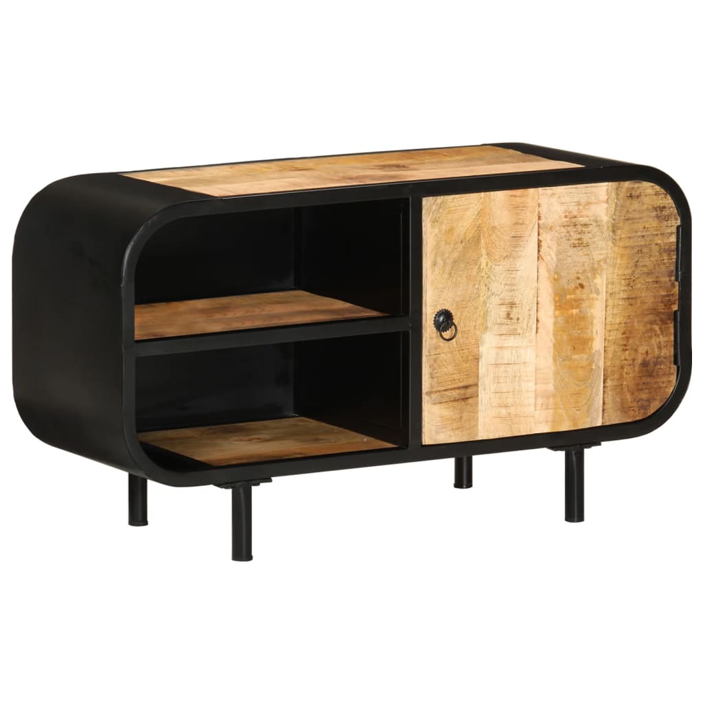 TV-Möbel Trä TV-Bänk 90x30x48 cm grovt mangoträ