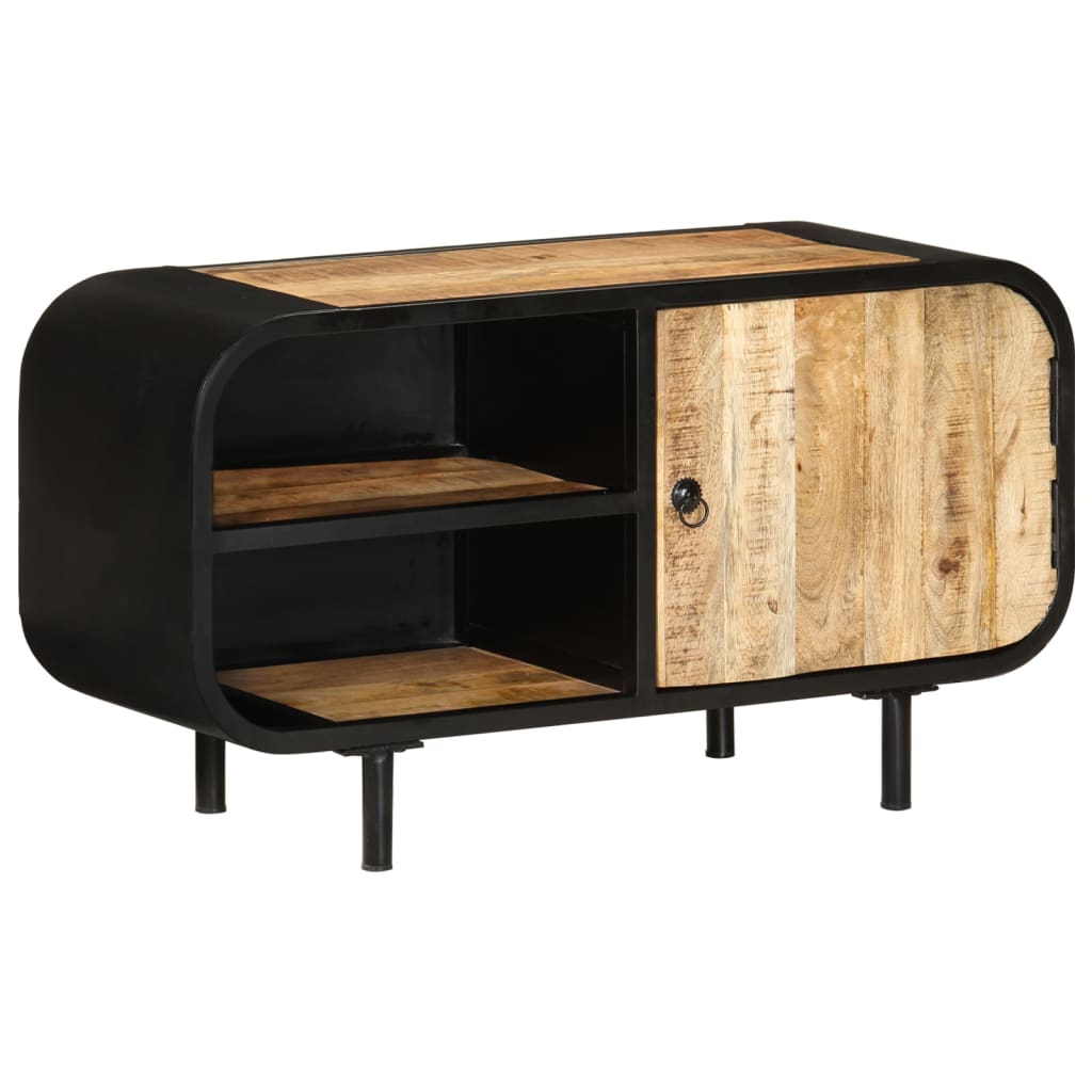 TV-Möbel Trä TV-Bänk 90x30x48 cm grovt mangoträ