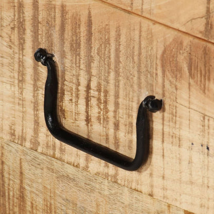 Förvaringskista massivt grovt mangoträ