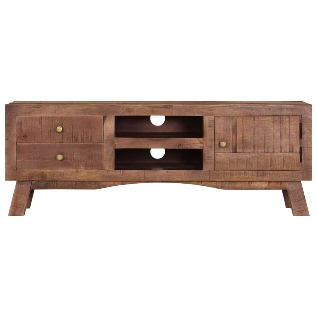 TV-Möbel Trä TV-Bänk 110x30x40 cm grovt mangoträ
