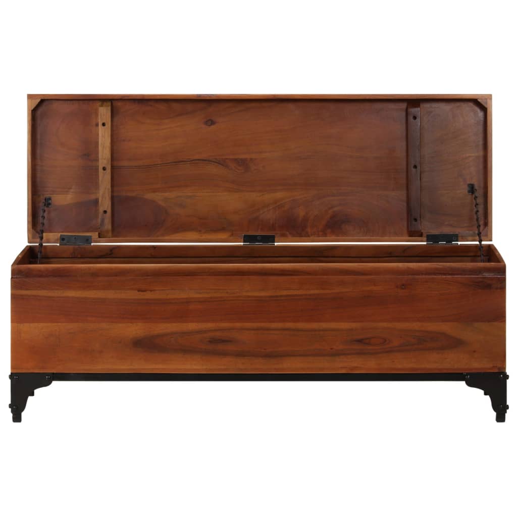 Förvaringskista 110x35x41 cm massivt akaciaträ