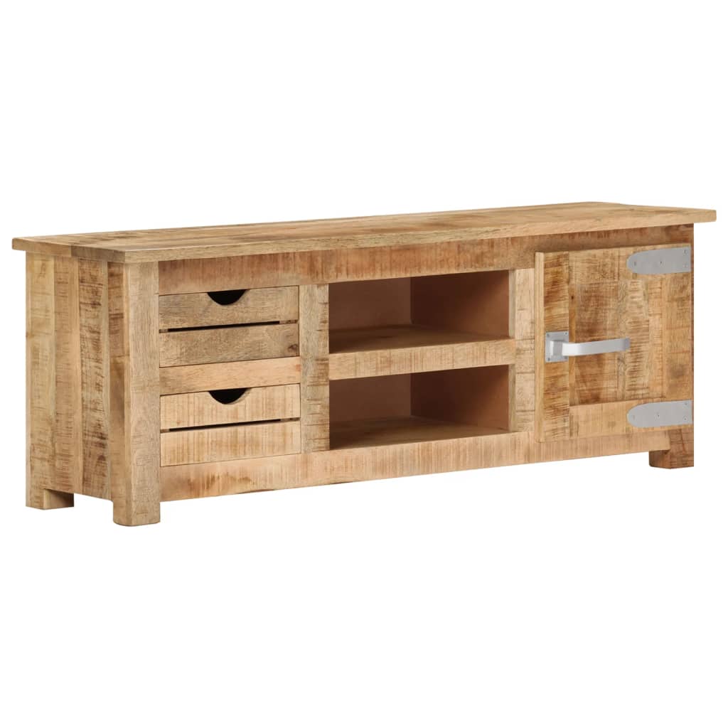 TV-Möbel Trä TV-Bänk 110x30x40 cm grovt mangoträ