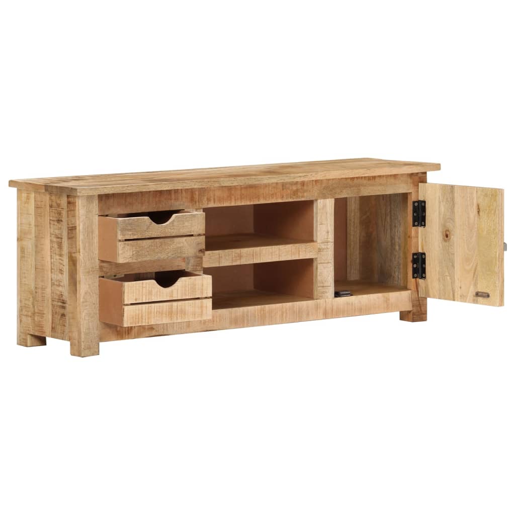 TV-Möbel Trä TV-Bänk 110x30x40 cm grovt mangoträ