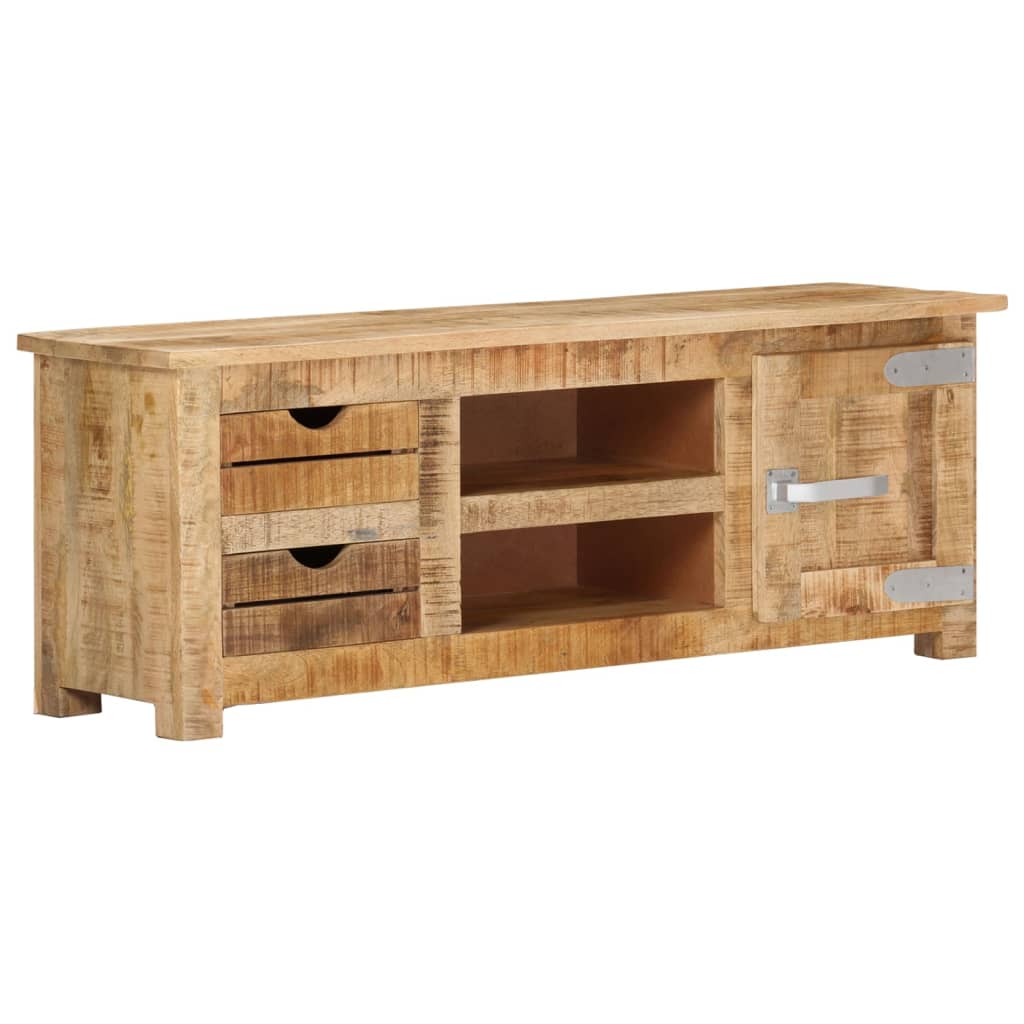 TV-Möbel Trä TV-Bänk 110x30x40 cm grovt mangoträ