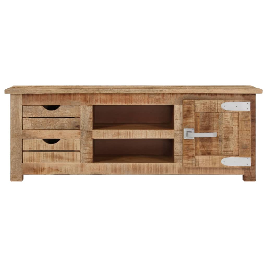 TV-Möbel Trä TV-Bänk 110x30x40 cm grovt mangoträ