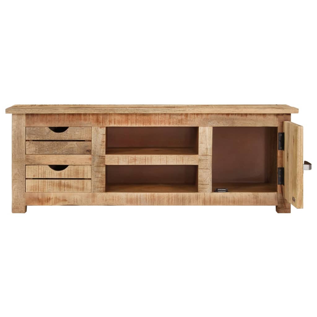 TV-Möbel Trä TV-Bänk 110x30x40 cm grovt mangoträ