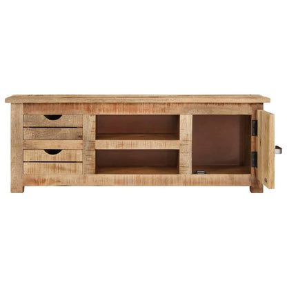 TV-Möbel Trä TV-Bänk 110x30x40 cm grovt mangoträ