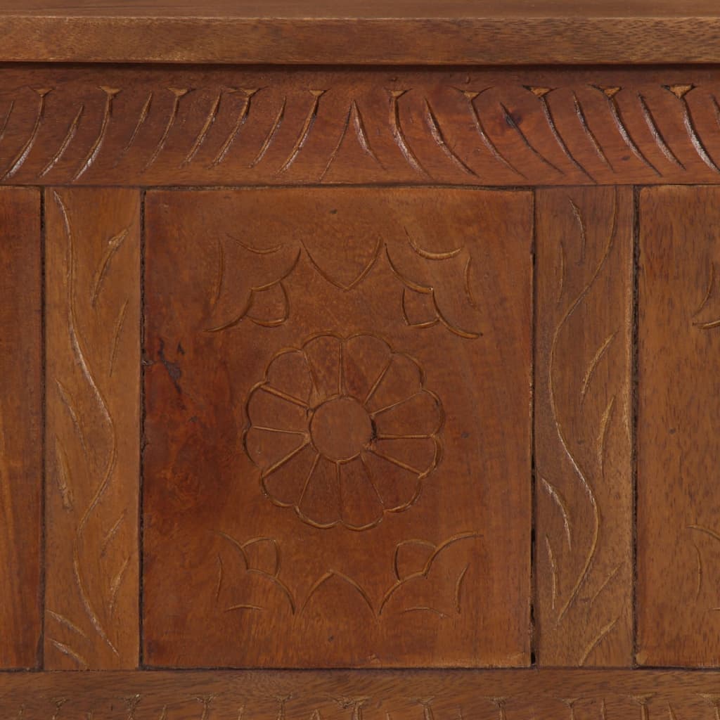 Förvaringskista 110x30x40 cm massivt mangoträ