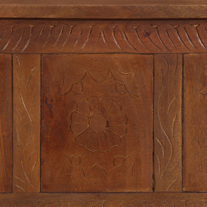 Förvaringskista 110x30x40 cm massivt mangoträ