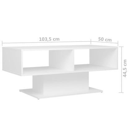 Soffbord Vit 103,5x50x44,5 cm