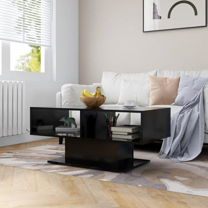 Soffbord Svart 103,5x50x44,5 cm