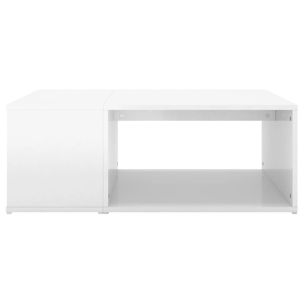 Soffbord Högglans Vit 90x67x33 cm