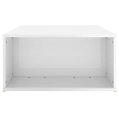 Soffbord Högglans Vit 90x67x33 cm