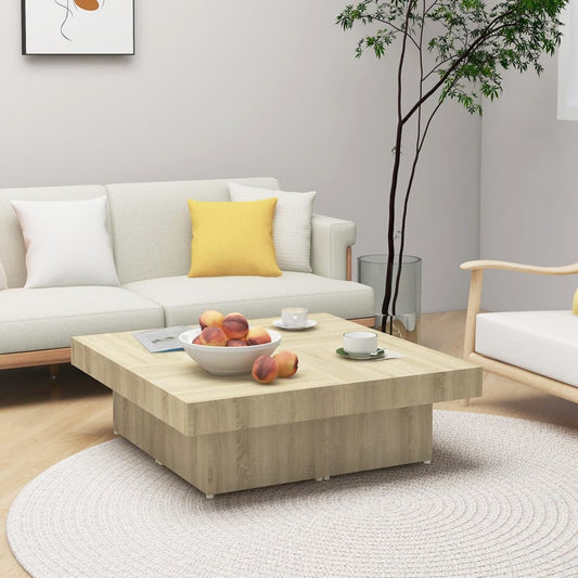 Soffbord Sonoma Ek 90x90x28 cm
