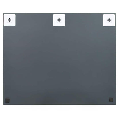 Väggspegel utan ram LED-belysning rektangulär