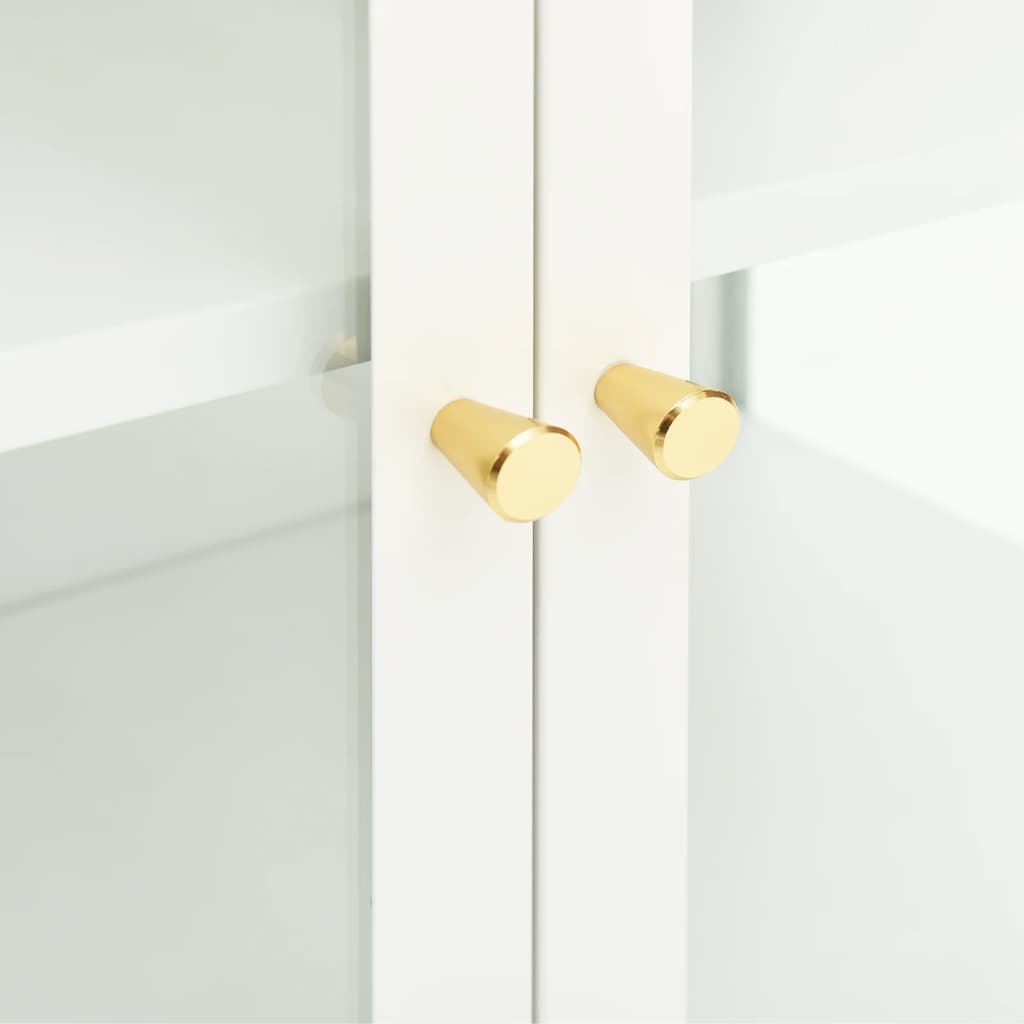 Skänk DIV. Vit 70x35x70 cm stål och glas