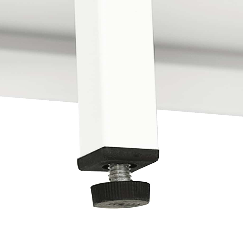 Skänk Vit 105x35x70 cm stål och glas