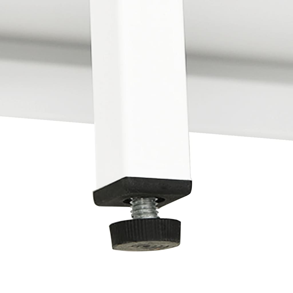 Skänk DIV. Vit 75x35x105 cm stål och glas