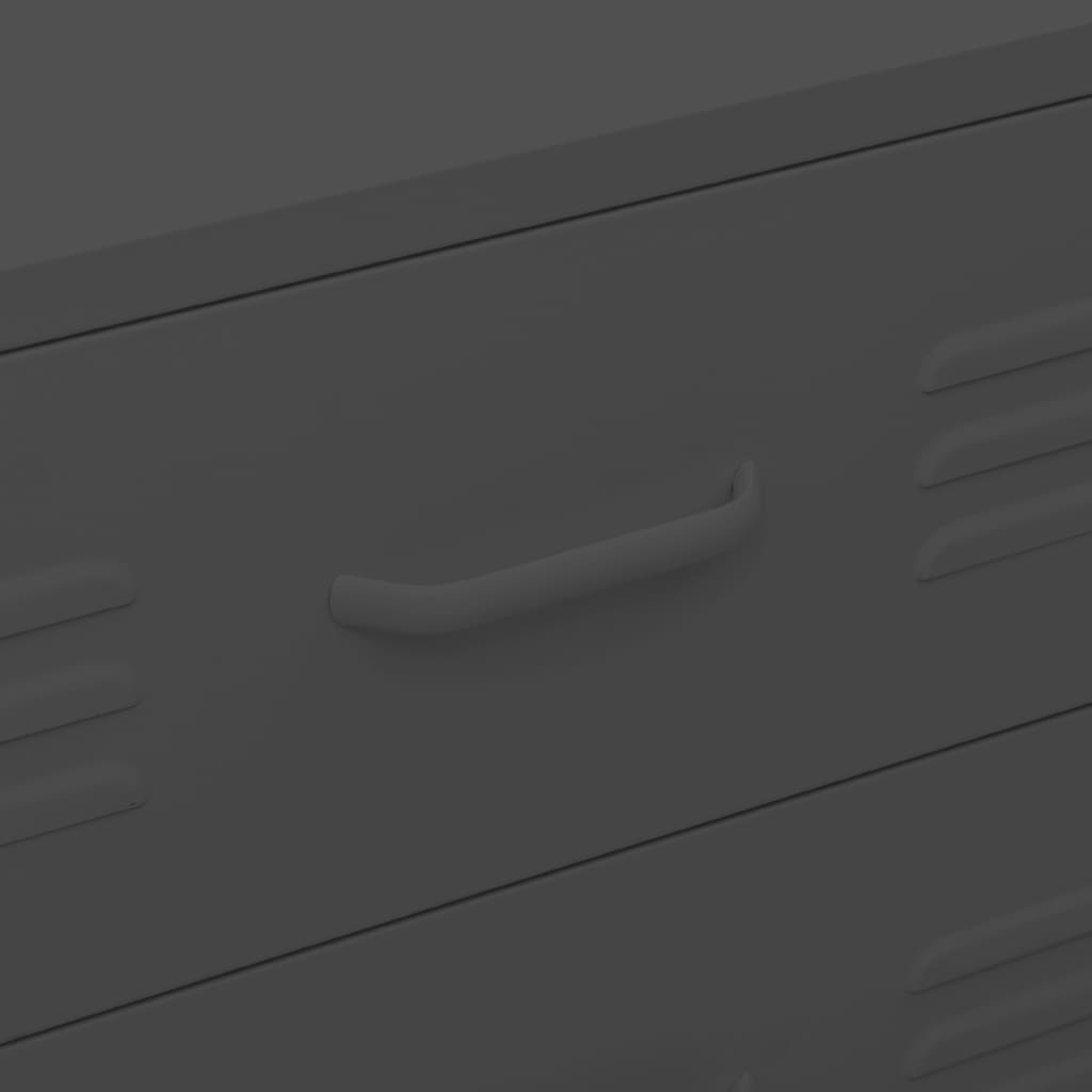 Byrå DIV. antracit 80x35x101,5 cm stål