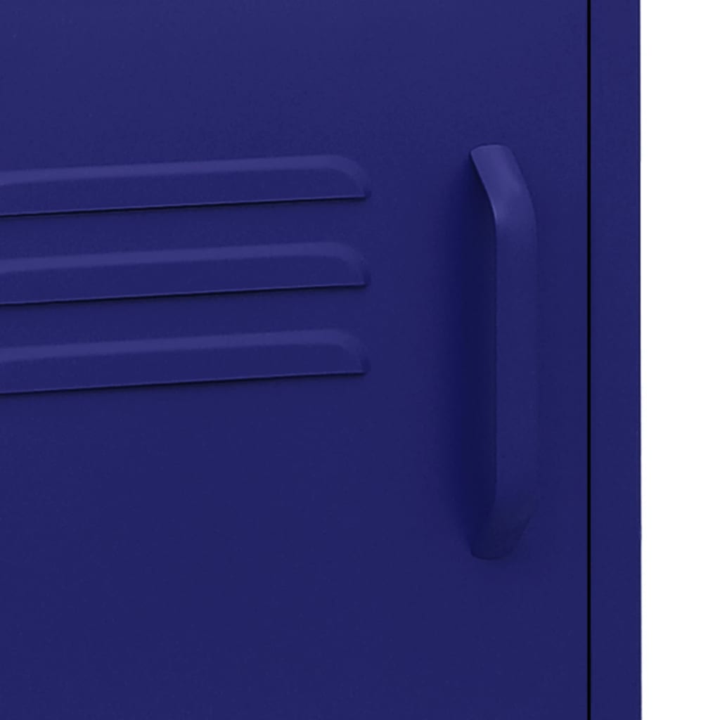 Sängbord Nattduksbord DIV. marinblå 35x35x51 cm stål