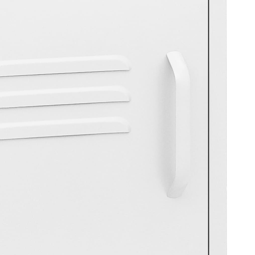 Sängbord Nattduksbord DIV. Vit 35x35x51 cm stål