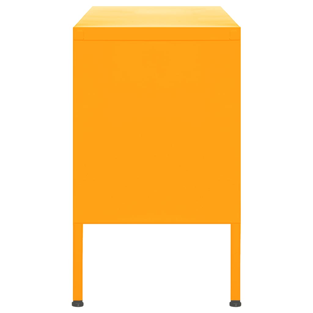 TV-Möbel DIV. TV-Bänk senapsgul 105x35x50 cm stål