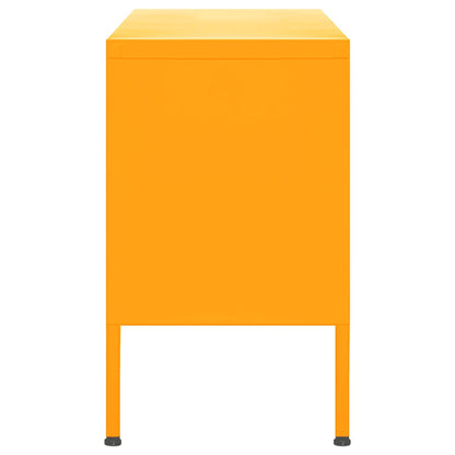 TV-Möbel DIV. TV-Bänk senapsgul 105x35x50 cm stål