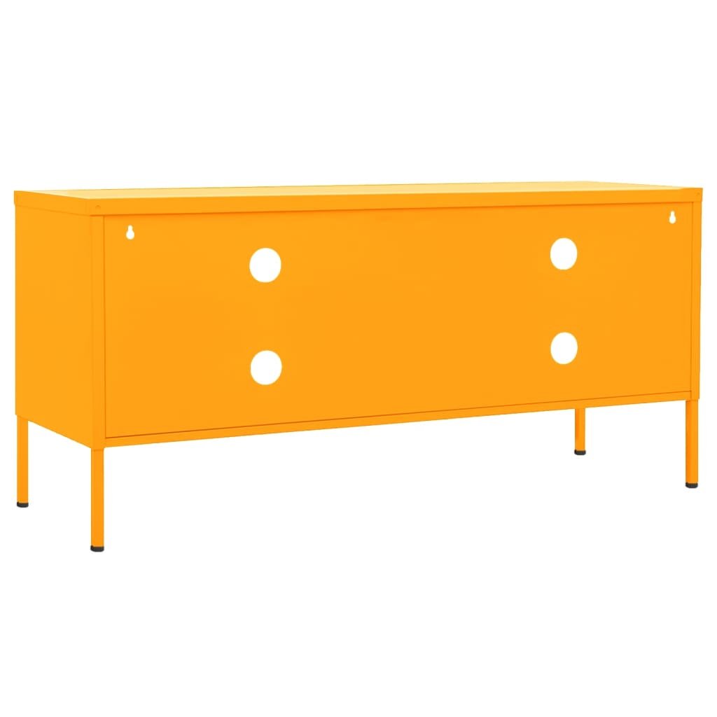 TV-Möbel DIV. TV-Bänk senapsgul 105x35x50 cm stål