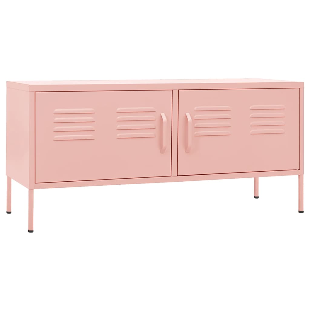 TV-Möbel DIV. TV-Bänk pink 105x35x50 cm stål