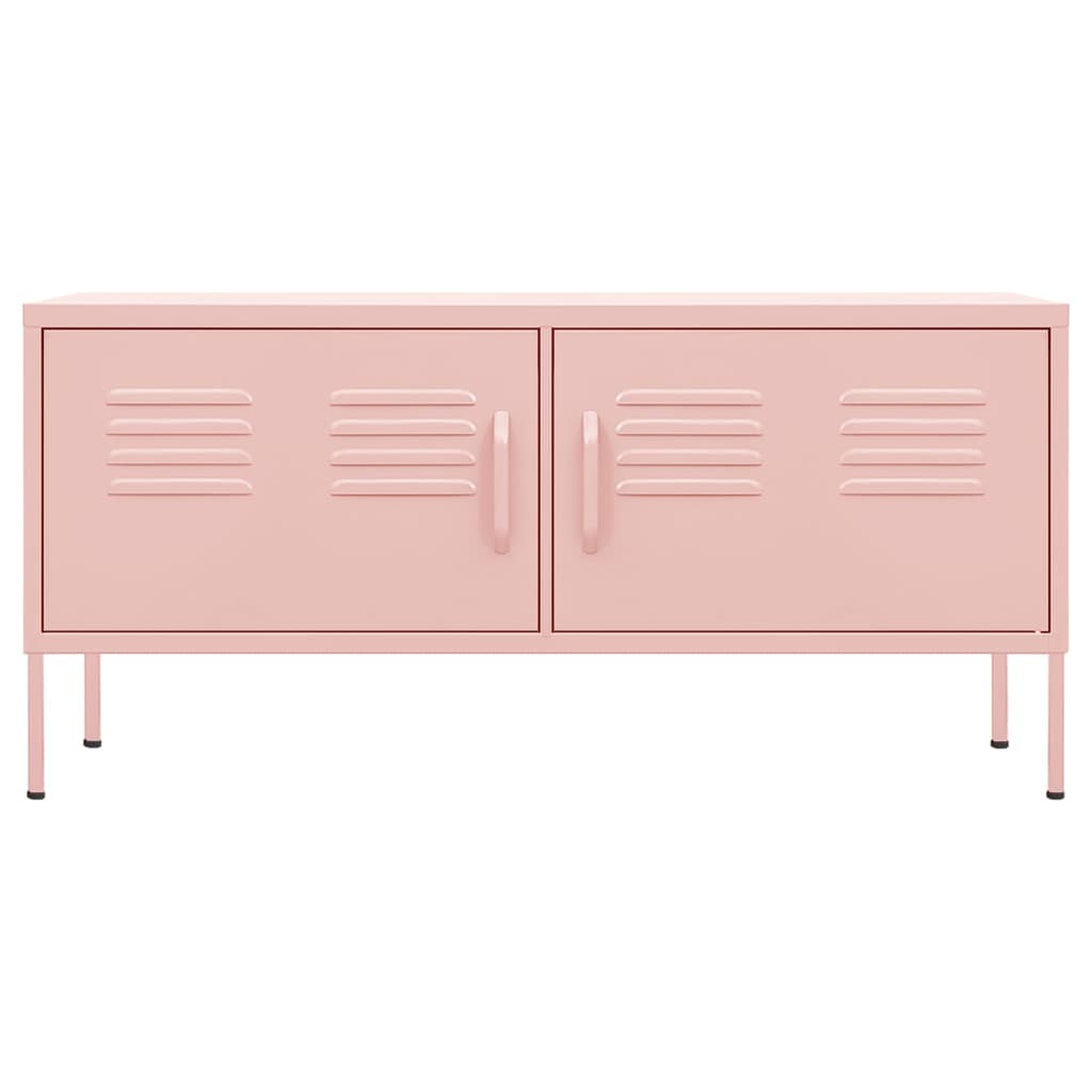 TV-Möbel DIV. TV-Bänk pink 105x35x50 cm stål